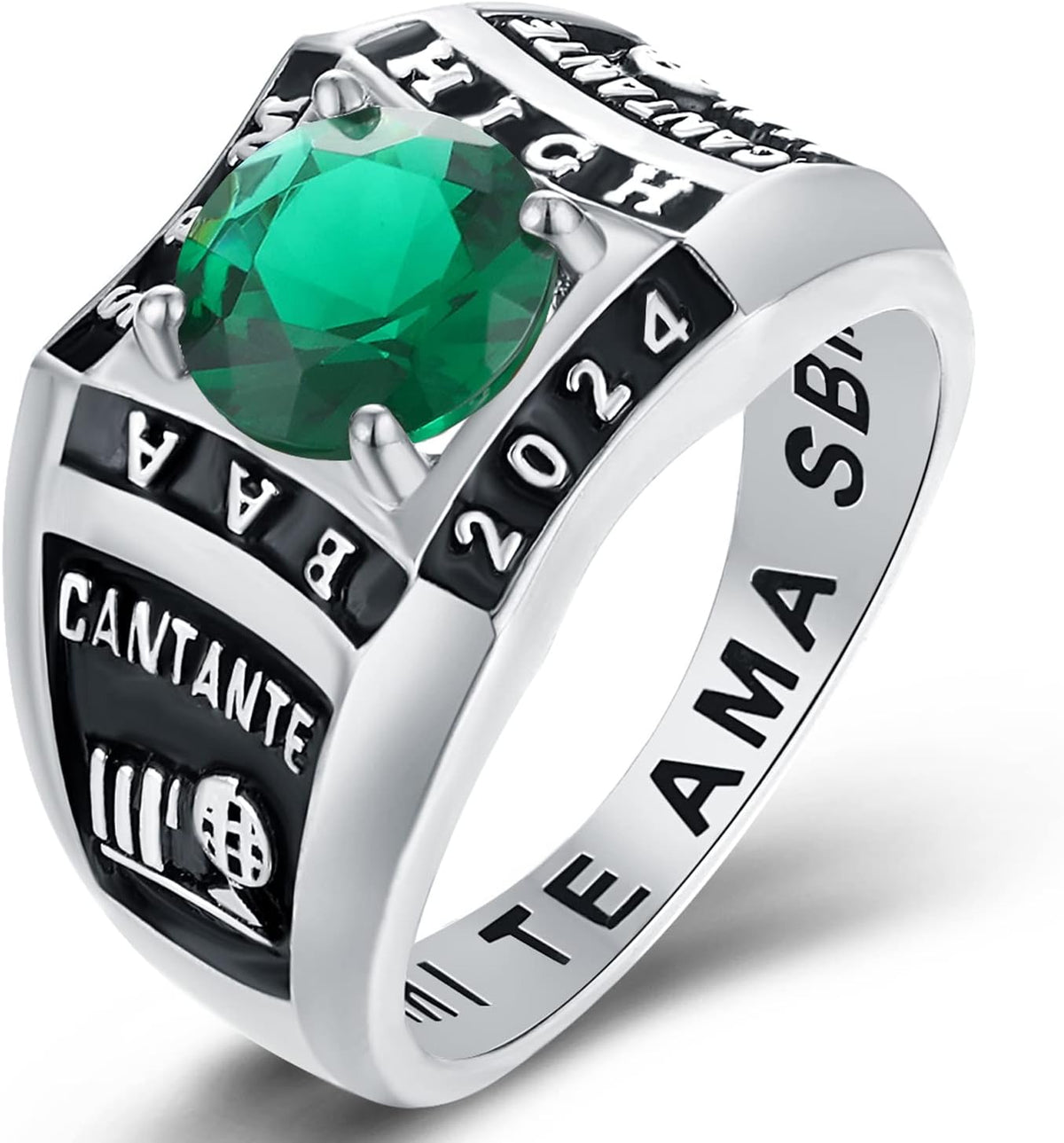 Xrt Ring Women's Class Rings Birthstone Sterling Silver Rings Class Rings for W