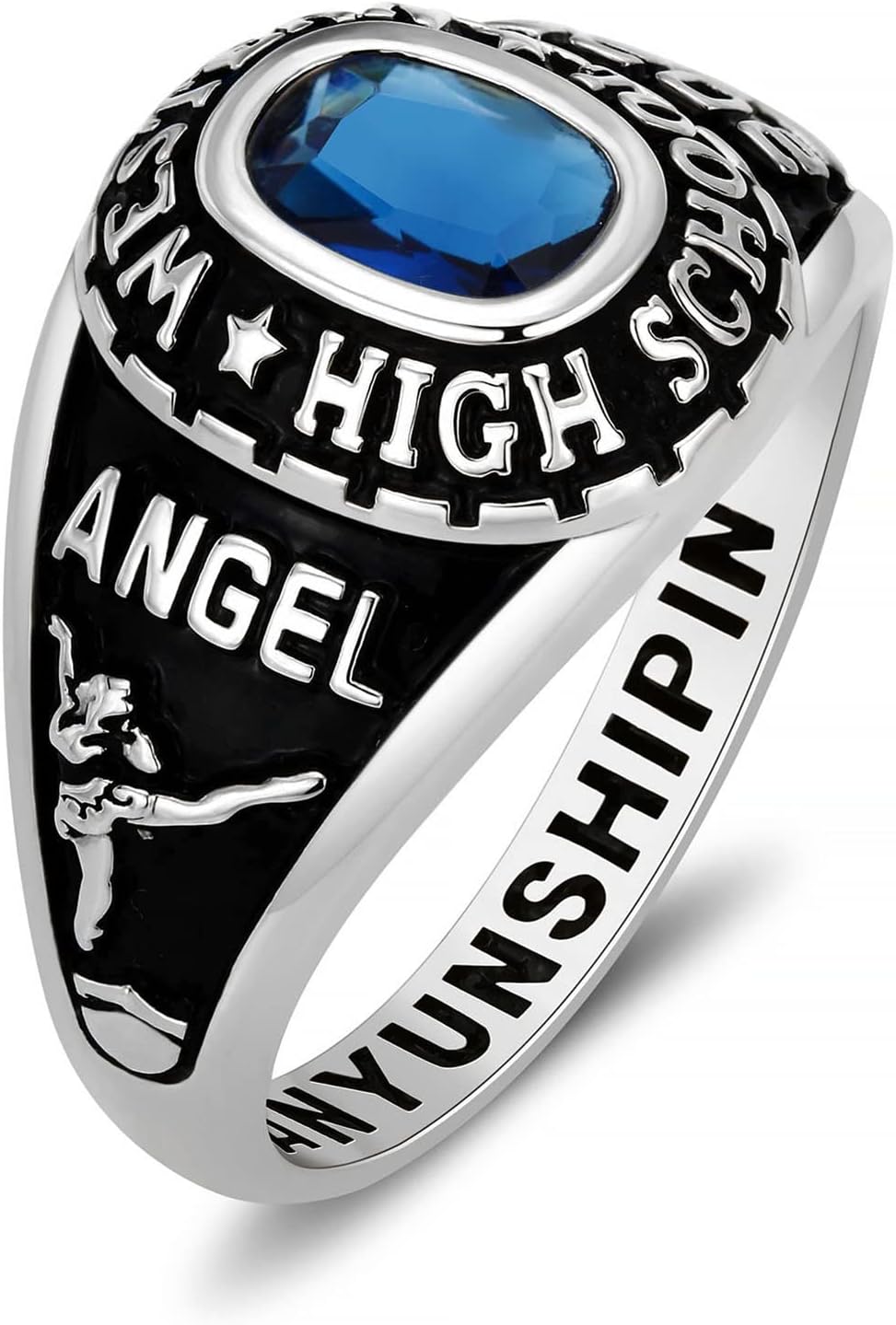 Xrt Ring Sterling Silver Class Rings Personalized Custom Rings Class Rings for