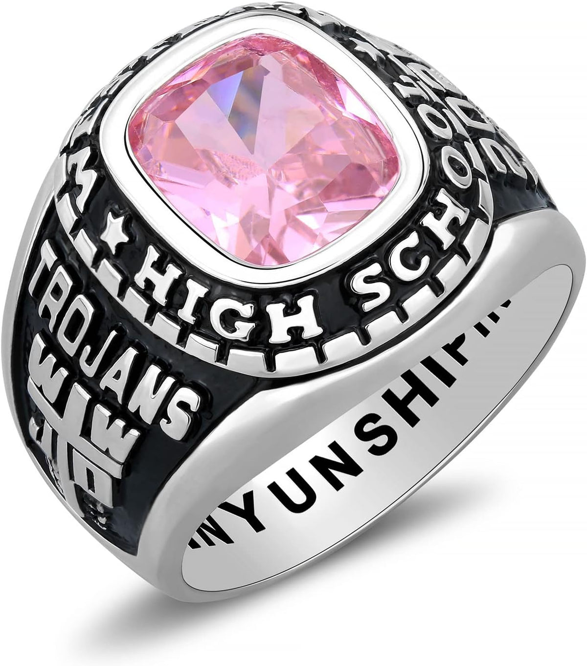 Xrt Ring Custom Class Rings Fully Personalized Class Rings for Men Birthstone R