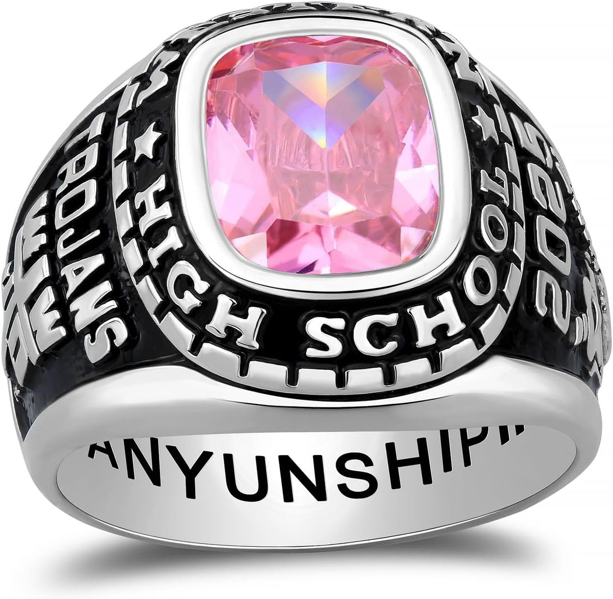 Xrt Ring Custom Class Rings Fully Personalized Class Rings for Men Birthstone R
